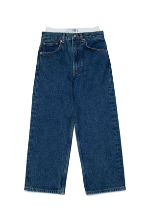 jeans in cotone blu MAISON MARGIELA KIDS | M60632MM03VM601